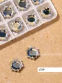 Aurora magic mirror effect flat bottom rhinestones for nail art, variation 01# - Irregular Flatback Drill (01#)