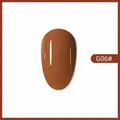 Caramel brown gel nail polish swatch G06 for autumn winter manicure fashion. - 06# Caramel Cocoa (Tan G06#)