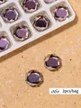 Premium 06# purple aurora flat-back crystals for magic mirror nail art decoration - Irregular Flatback Drill (06#)