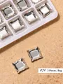 French magic mirror nail art rhinestones flat bottom clear rectangular crystals - Irregular Flatback Drill (07#)