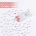 Sparkling 20pcs mixed set clear nail zircons for 3D nail art decoration - Mixed Shapes (12#)