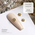 Exquisite gold snowflake nail charms for festive winter Christmas manicure nail art - Gold Snowflake (G668#) / 1 Piece (4*5mm)