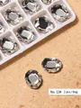 Premium clear rectangular flat back rhinestones for DIY French nail art decoration - Irregular Flatback Drill (13#)