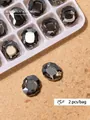 Premium champagne color rectangular flatback rhinestones for professional nail art DIY crafts - Irregular Flatback Drill (15#)