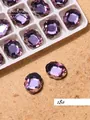 Purple aurora rectangular flat-back rhinestones for professional nail art, 2pcs per bag - Irregular Flatback Drill (18#)