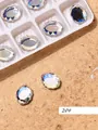Oval aurora magic mirror iridescent flatback nail art rhinestones SKU 20# 2pcs per bag - Irregular Flatback Drill (20#)