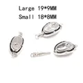 Premium silver-plated saddle clasps for DIY necklaces and bracelets in two sizes - Ingot Toggle Clasp (Large) / 19x9mm
