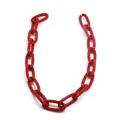 Vibrant red chunky chain link necklace for DIY punk hip-hop jewelry and accessories - 1m / Red
