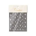 Professional silver glitter star pattern nail stickers with metallic texture for DIY nail art - 419 Star Burst / Silver
