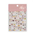 Αυτοκόλλητα νυχιών με χαριτωμένα αρκουδάκια και πατούσες για επαγγελματικό μανικιούρ - Στυλ Αρκούδα Κινουμένων Σχεδίων (Aha! 016)