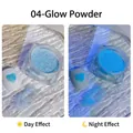 Polvo para uñas luminoso azul super fino con efecto de fluorescencia de día y noche. - 04# Polvo Luminoso (Azul)