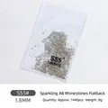 High-quality SS5 1.8mm AB aurora flatback rhinestones for nail art decorations, 1440pcs - SS5 Style / 1440 Pieces/Pack / AB Iridescent