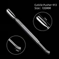 High precision stainless steel nail cuticle pusher tool 135mm for manicure care - Arc Slanted Mouth Style (cj913)