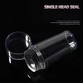 Clear silicone single head nail stamper tool for French manicure in transparent finish - Transparent Single Head Style / 02# Transparent Stamper