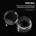 Professional clear silicone French nail stamper tool for manicure printing and transfer - Pawn Shape Style / 03# Pawn Shape Stamper
