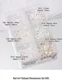Profi 6-Gitter Aurora AB Nail Art Strasssteine Set in gemischten Größen SS6 bis SS20 - 05# 6-Raster Irisierendes AB (SS6-SS20 Gemischt)
