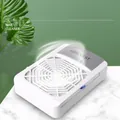 Professional silent nail dust collector with replaceable filter for manicures - With Arm Rest Style / 1 Piece/Pack / White