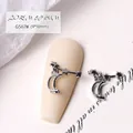 Silver star and moon pendant nail charm for 3D nail art decoration G567 9x10mm - Star Moon Pendant (G567#) / 9x10mm / Silver