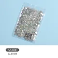 SS30 AB iridescent crystal flatback rhinestones for nail art decoration, 288 pieces pack - SS30 Style / 288 Pieces/Pack / AB Iridescent