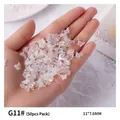 Aurora butterfly resin nail art charms 50pcs pack variant G11 - 50 Pieces/Pack (11*7.6mm)