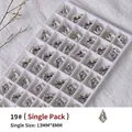 Cristaux nail art en forme de cerf-volant, effet clair de lune, 13x8 mm, pack individuel - Style Flèche (zqsp0157) / Pièce unique / Transparent