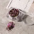 21# Deep purple chunky hexagon nail glitter for professional manicure and DIY craft - 21 Dark Magenta