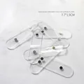 Detailed macro view of high transparent acrylic magnetic display strips for manicure nail art - Display Magnetic Strips / 10 Pieces Pack / Clear