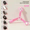 5-in-1 Rosa Katzenaugen-Nagelmagnet-Werkzeug für verschiedene Muster - Rosa
