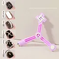 Lila 5-in-1 multifunktionaler Katzenauge-Magnet für verschiedene Nagelkunst-Muster. - Lila