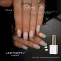 Esmalte de gel con purpurina efecto Edelweiss y acabado brillante para uñas nude 01 - Purpurina Fina (01) / Blanco Lechoso Nieve