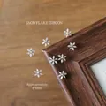 Elegant snowflake zircon nail charms with sparkling diamonds and pearls for DIY nail art - Rhombic Snowflake Style (03#) / Single Piece