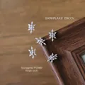 Elegant snowflake zircon nail art charm with central pearls for festive Christmas manicures - Rhombic Snowflake Style (07#) / Single Piece