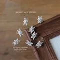 Elegant snowflake zircon nail art charms for luxury DIY manicures, 9x12mm single pack - Rhombic Snowflake Style (11#) / Single Piece