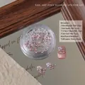 DIY roze pony nagelkunst strassteentjes kit met parels en gevormde edelstenen set - Pony DIY Ingelegd Materiaal Kit / ca. 10 Stuks / Roze