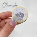 Zilveren glitter nagel gel lak voor professionele manicure in een potje van 5g - Zilveren Glinstering