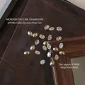 Veelzijdige ovale witte micro-zirkonasteentjes voor professionele nageldecoratie - Ovale Stijl / 4*6mm / Wit