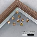 Elegant champagne 6x6mm cushion cut zircon rhinestones for sparkling nail art DIY - Cushion Cut 6*6