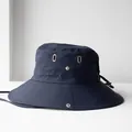 Marineblauer, schnelltrocknender Outdoor-Fischerhut mit breiter Krempe und Sonnenschutz - Einheitsgröße (56-59cm) / Marineblau