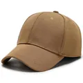 Casquette de baseball classique kaki pour grandes tailles avec une fermeture arrière complète - M (56-58cm) / Kaki
