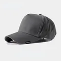 High-top charcoal grey structured baseball cap featuring a small classic side tag - Large Circumference (60-62cm) / Gray