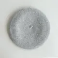 Classic light gray wool beret with soft texture for women's autumn winter fashion - M (56-58cm) / Alkaline Gray