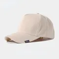 Classic beige high-crown baseball cap with structured design and small side label - Large Circumference (60-62cm) / Off White