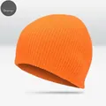 Lebhafte orangefarbene, leichte Strickmütze für Wärme im Herbst und Winter draußen - 55-60cm / Orange