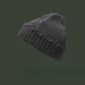Dunkelgraue Strickmütze mit Vintage-Riss-Details für trendige Hip-Hop-Streetwear-Mode - M (56-58cm) / Dunkelgrau