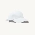 Minimalistisches weißes Baseballcap aus gewaschener Baumwolle für Damen und Herren - Einheitsgröße Verstellbar / Weiß