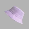 Detailed view of breathable purple mesh bucket hat with premium quick-dry sun protection fabric - Taro Purple