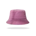 Cappello a secchiello in denim rosa lavato vintage per uno stile casual all'aperto - Rosa