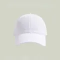 Casquette de baseball blanche unie minimaliste avec visière incurvée, style décontracté - Taille Unique(Réglable) / Blanc