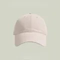 Casquette de baseball classique en coton beige avec visière courbée et design souple - Taille Unique(Réglable) / Blanc Cassé