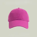 Casquette de baseball fuchsia classique avec calotte souple et visière incurvée - Taille Unique(Réglable) / Fuchsia